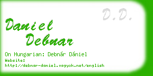 daniel debnar business card